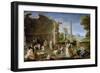 Paysage Avec Ruines Antiques Et Femmes Se Baignant - Landscape with Antique Ruins and Bathing Women-Lambert Sustris-Framed Premium Giclee Print