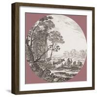 Paysage avec un Chapiteau Corinthien-Stefano della Bella-Framed Art Print