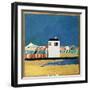 Paysage Avec Une Maison Blanche (Landscape with a White House). Peinture De Kasimir Severinovich Ma-Kazimir Severinovich Malevich-Framed Giclee Print