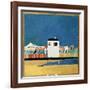 Paysage Avec Une Maison Blanche (Landscape with a White House). Peinture De Kasimir Severinovich Ma-Kazimir Severinovich Malevich-Framed Giclee Print