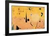 Paysage Catalan (Le Chasseur), c.1923-Joan Miro-Framed Art Print