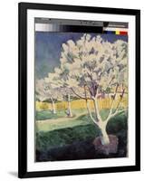 Paysage D'ete (Summer Landscape). Peinture De Kasimir Severinovich Malevitch (Malevich, Malevic) (1-Kazimir Severinovich Malevich-Framed Giclee Print