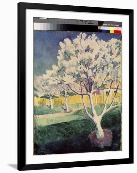 Paysage D'ete (Summer Landscape). Peinture De Kasimir Severinovich Malevitch (Malevich, Malevic) (1-Kazimir Severinovich Malevich-Framed Giclee Print