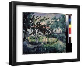 Paysage D'ete (Summer Lanscape). Description Du Jardin D'une Petite Maison De Campagne En Ete, Avec-Kazimir Severinovich Malevich-Framed Giclee Print