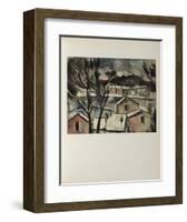 Paysage d'Hiver, 1908-Maurice De Vlaminck-Framed Collectable Print