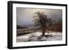 Paysage D'hiver Avec Chene Sur Les Bords De L'elbe, Allemagne  Peinture De Johan Christian Clausen-Johan Christian Dahl-Framed Giclee Print