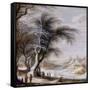 Paysage d'hiver-Gysbrecht Lytens-Framed Stretched Canvas