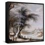 Paysage d'hiver-Gysbrecht Lytens-Framed Stretched Canvas