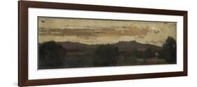 Paysage d'Italie, coucher de soleil-Jean Jacques Henner-Framed Giclee Print