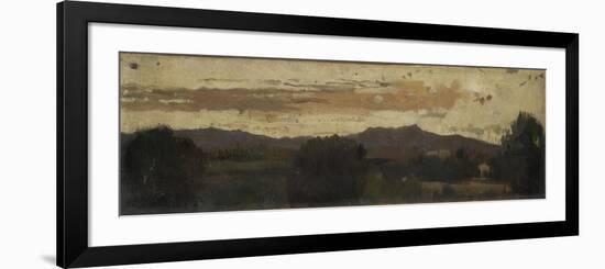 Paysage d'Italie, coucher de soleil-Jean Jacques Henner-Framed Giclee Print