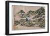 Paysage dans le style de Huang Gongwang-Yuanqi Wang-Framed Giclee Print