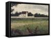 Paysage de l'Ile-de-France-Georges Seurat-Framed Stretched Canvas