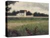 Paysage de l'Ile-de-France-Georges Seurat-Stretched Canvas