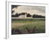 Paysage de l'Ile-de-France-Georges Seurat-Framed Giclee Print