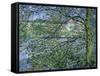 Paysage de la Seine-Claude Monet-Framed Stretched Canvas