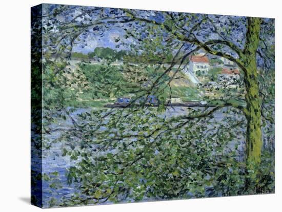 Paysage de la Seine-Claude Monet-Stretched Canvas