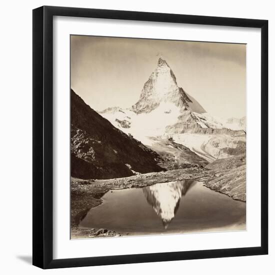 Paysage de montagne, le Mont Cervin-null-Framed Giclee Print