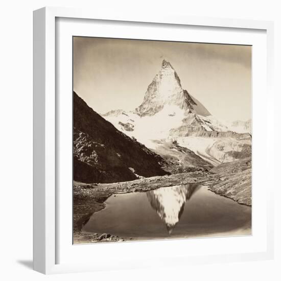 Paysage de montagne, le Mont Cervin-null-Framed Giclee Print