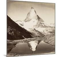 Paysage de montagne, le Mont Cervin-null-Mounted Giclee Print