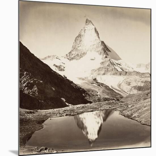 Paysage de montagne, le Mont Cervin-null-Mounted Giclee Print