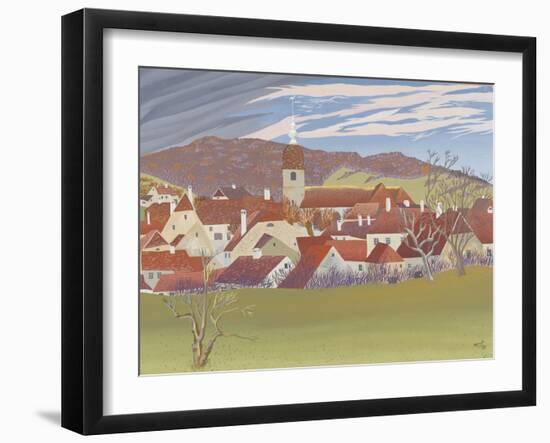 Paysage de montagne-null-Framed Giclee Print