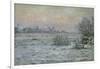 Paysage de neige au crépuscule-Claude Monet-Framed Giclee Print