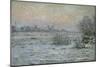 Paysage de neige au crépuscule-Claude Monet-Mounted Giclee Print