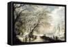 Paysage de neige-Gysbrecht Lytens-Framed Stretched Canvas