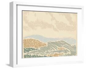 Paysage de Rouen II-Jacob Green-Framed Art Print