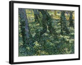 Paysage De Sous-Bois  (Undergrowth) Peinture De Vincent Van Gogh (1853-1890) 1889 Dim 73X92,5 Cm V-Vincent van Gogh-Framed Giclee Print