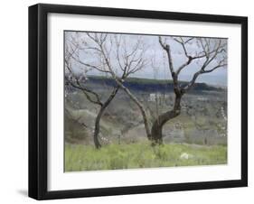 Paysage des Abruzzes-Francesco Paolo Michetti-Framed Giclee Print