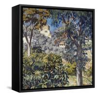 Paysage du Midi-Theo Rysselberghe-Framed Stretched Canvas
