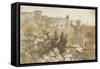 Paysage italien-Pierre Henri de Valenciennes-Framed Stretched Canvas