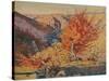 Paysage, le rocher de la Frileuse-Armand Guillaumin-Stretched Canvas