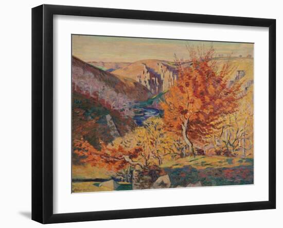 Paysage, le rocher de la Frileuse-Armand Guillaumin-Framed Giclee Print