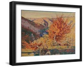 Paysage, le rocher de la Frileuse-Armand Guillaumin-Framed Giclee Print