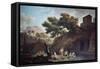 Paysage Marine Blanchisseuses-Claude Joseph Vernet-Framed Stretched Canvas
