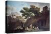 Paysage Marine Blanchisseuses-Claude Joseph Vernet-Stretched Canvas