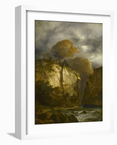 Paysage montagneux-Alexandre Calame-Framed Giclee Print