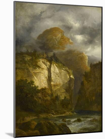 Paysage montagneux-Alexandre Calame-Mounted Giclee Print