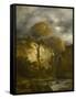 Paysage montagneux-Alexandre Calame-Framed Stretched Canvas