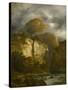 Paysage montagneux-Alexandre Calame-Stretched Canvas