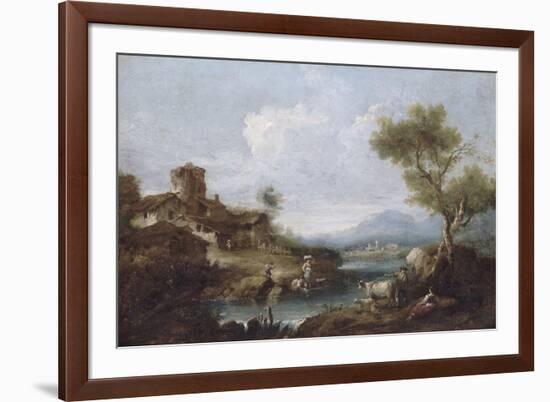 Paysage pastoral-Giuseppe Zaïs-Framed Giclee Print