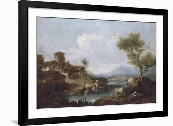 Paysage pastoral-Giuseppe Zaïs-Framed Giclee Print