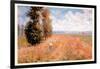 Paysage Pres De Giverny-Claude Monet-Framed Art Print