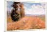 Paysage Pres De Giverny-Claude Monet-Mounted Premium Giclee Print