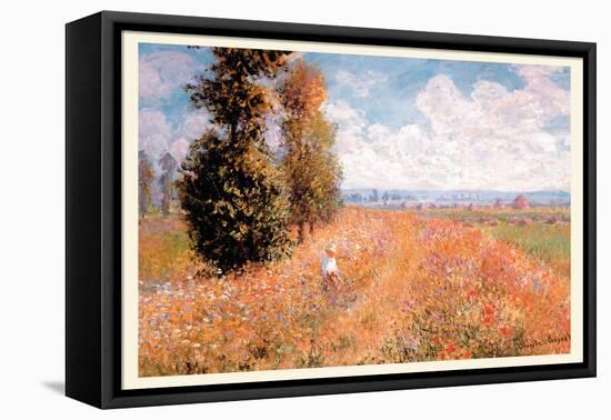 Paysage Pres De Giverny-Claude Monet-Framed Stretched Canvas