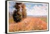 Paysage Pres De Giverny-Claude Monet-Framed Stretched Canvas