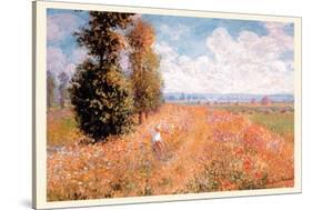 Paysage Pres De Giverny-Claude Monet-Stretched Canvas