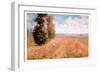 Paysage Pres De Giverny-Claude Monet-Framed Art Print